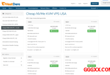 hostdare：便宜日本VPS仅需$18/年，768M内存/1核/10gNVMe/500g流量-高兴主机测评